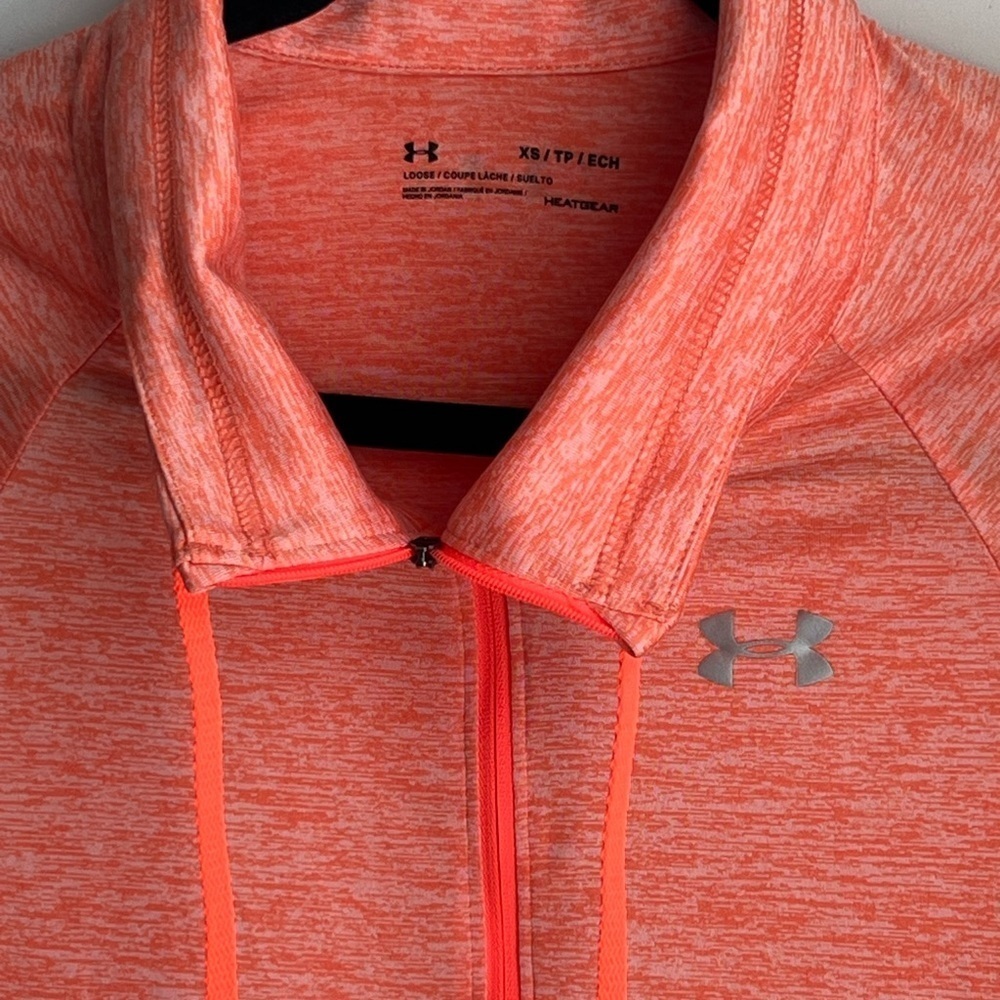 Under Armour Orange Full-zip HEATGEAR jacket - XS - Picture 6 of 12